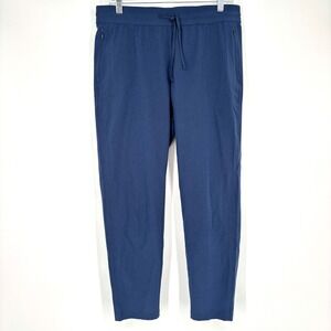 Kuhl Free Flex Metro Pants Sz M Blue Stretch Ankle Travel Casual Drawstring